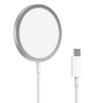 Magnetic Wireless Charger 15W, Mag-Safe Fast Charger USB C 15W, Qi Type C Wireless Inductive Charging Station Compatible with iPhone 17/16/16 Plus/16 Pro/16 Pro Max/15/14/13/12 Series