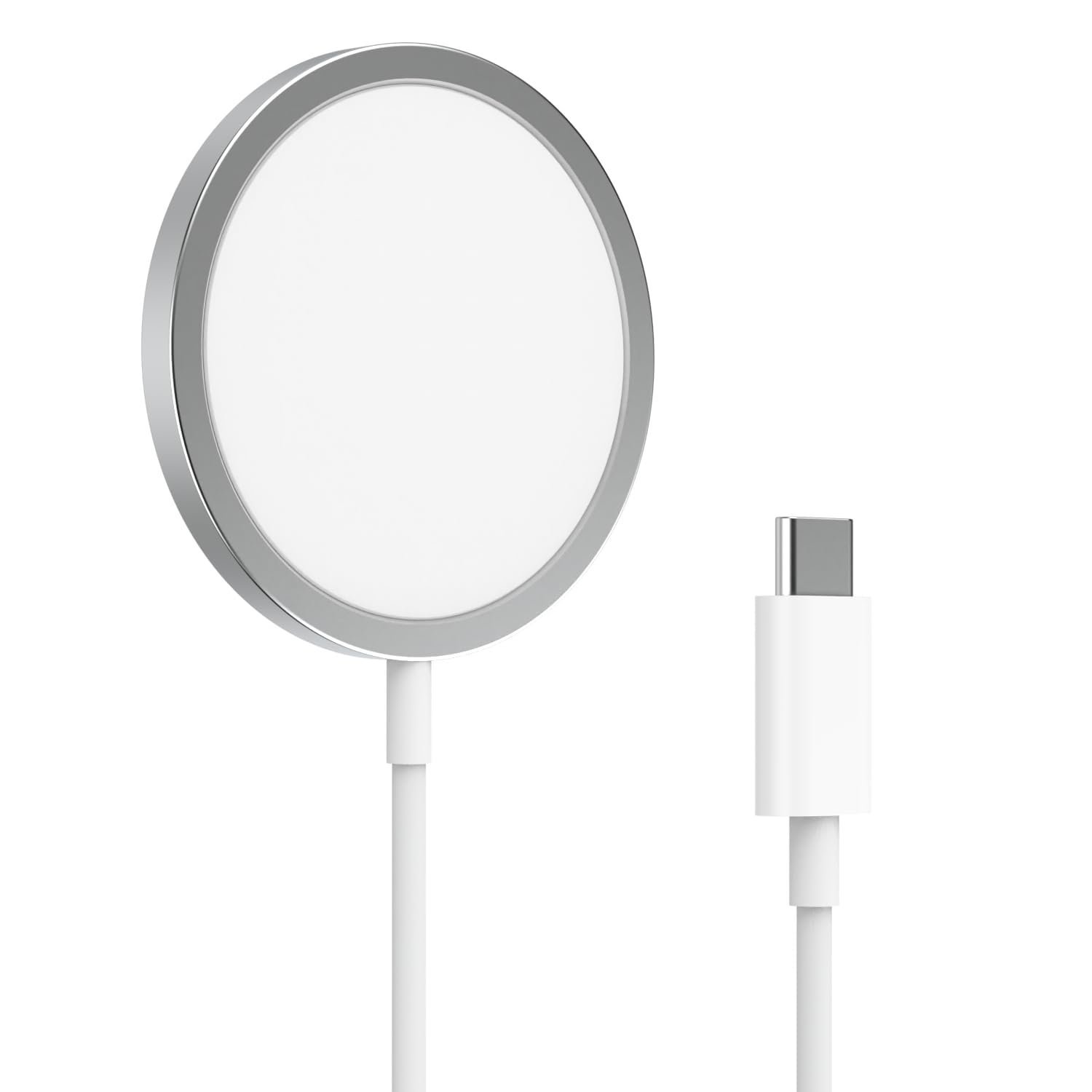 Magnetic Wireless Charger 15W, Mag-Safe Fast Charger USB C 15W, Qi Type C Wireless Inductive Charging Station Compatible with iPhone 17/16/16 Plus/16 Pro/16 Pro Max/15/14/13/12 Series