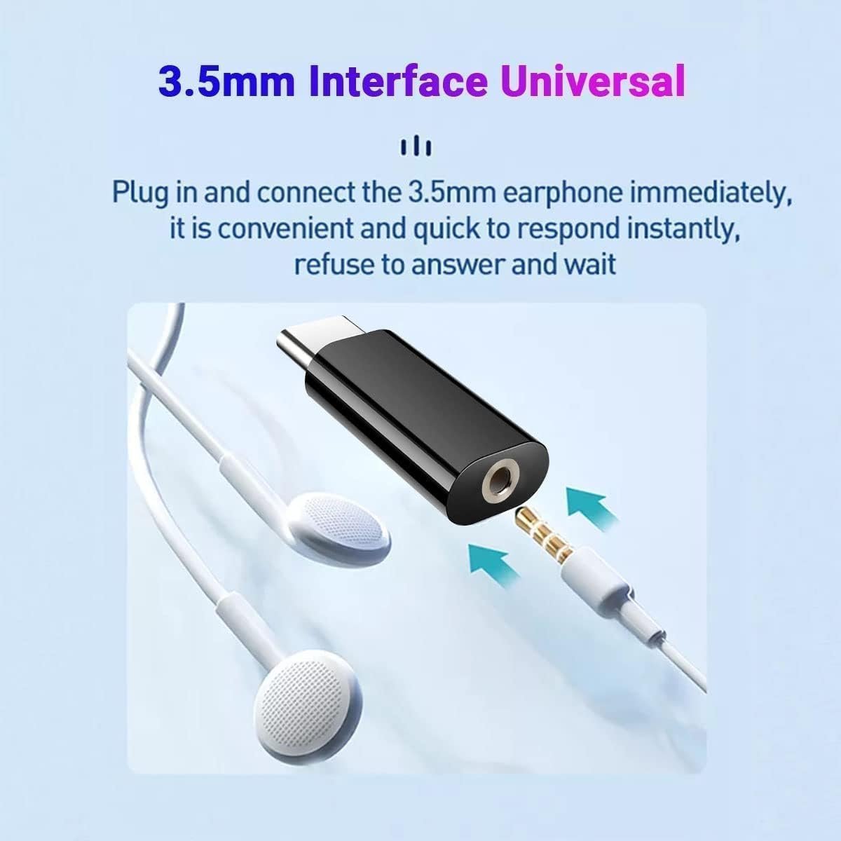 One Plus USB-C to 3.5mm Headphone Jack Adapter | Type-C to AUX Audio Converter for OnePlus, Xiaomi, Realme, Vivo (NOT for Samsung/iPad/Pixel) - Black - Image 4