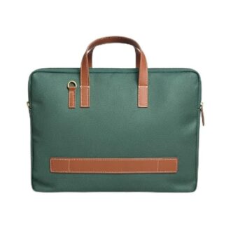 Elegant Green Jute Laptop Sleeve
