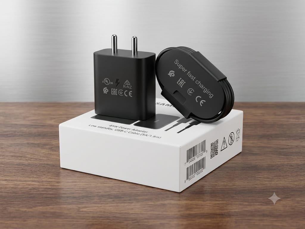 45W PD Super Fast Charger with 5A USB Type-C Cable | Fast Charging Adapter | 1.8M USB-C Cable for Samsung Galaxy S25/S24/S23/S22 Ultra, Note Series & Tab S9 - Image 4