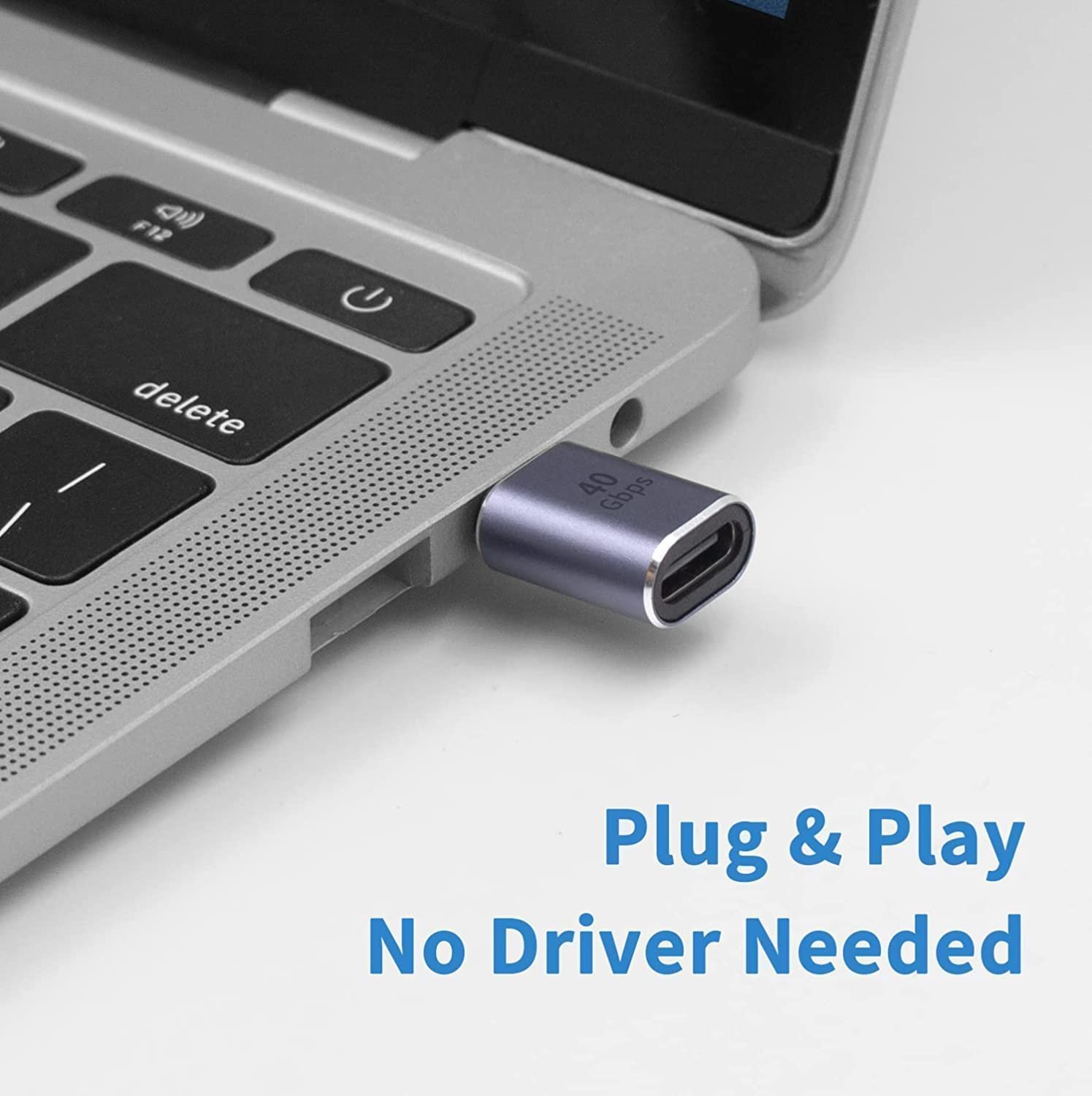 USB C Adapter, USB Type C Male to Female Adapter Extender Support 100W, 40Gbps, 8K@60Hz for Thunderbolt 4/3, MacBook Pro/Air, Laptop, Tablet, Phones and More Type C Devices (Male to Female) - Image 3