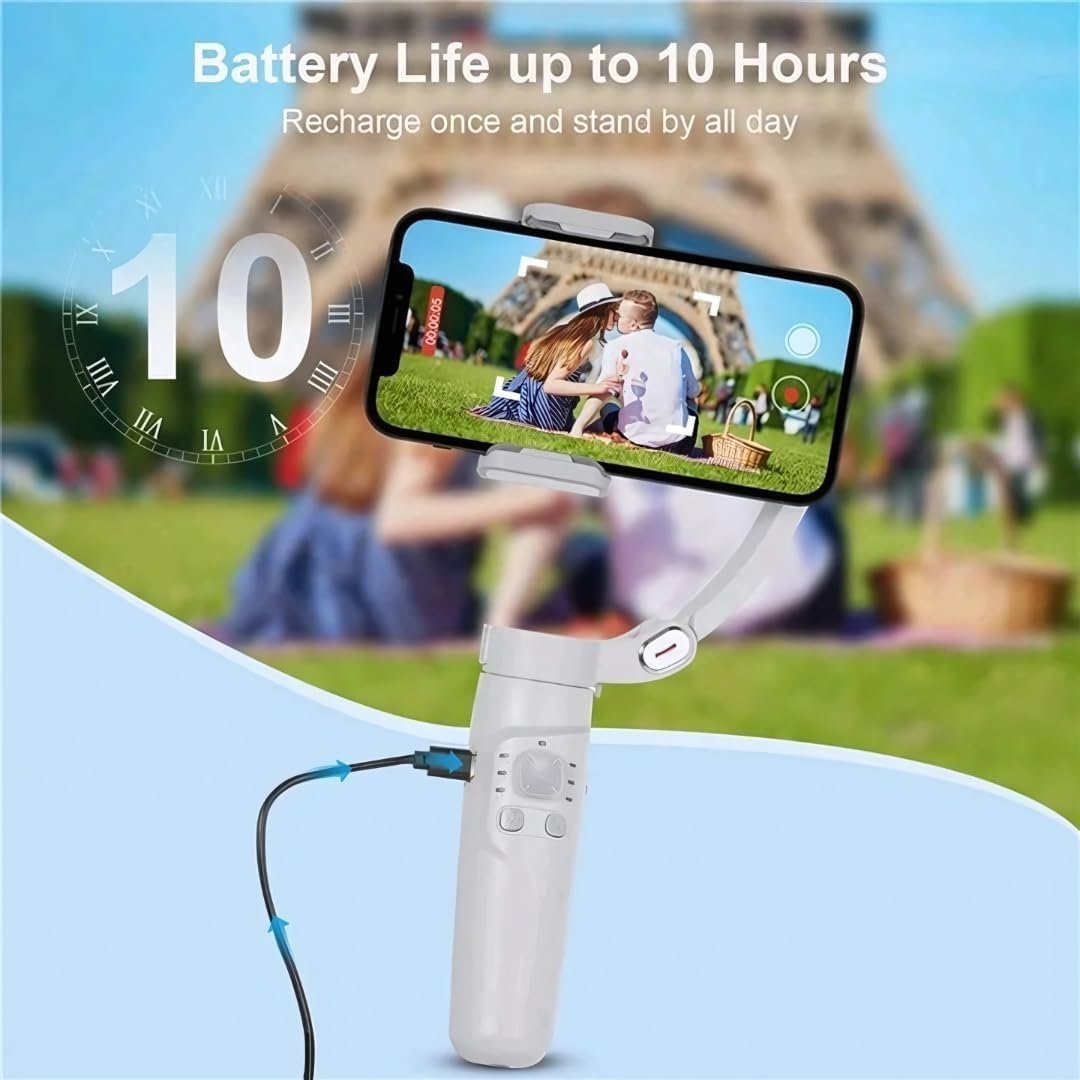 GALPO Gimbal for Phone,Camera Tripod Stand for Phone, 3-Axis Smartphone Gimbler for iPhone with Face Tracking FeatureOperation Modes for Android & iOS Ideal for Vlogging Reels YouTube Travel Videos - Image 2
