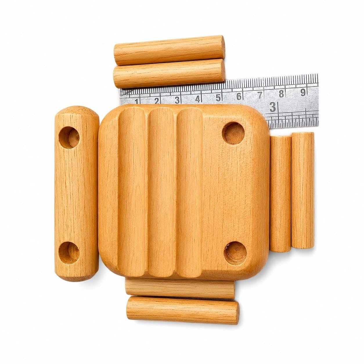 Wooden Mobile Stand | Mini Chair Shaped Phone Holder | Universal Smartphone Stand (Natural Wood Finish) - Image 6