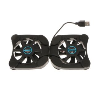 Meri Shopp Portable USB Folding Two 70mm Fans Laptop Notebook Cooling Cooler Pad