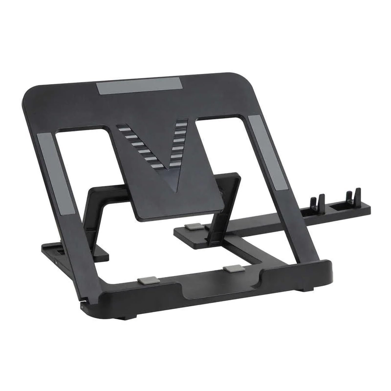 Shyama Adjustable Plastic Foldable Portable Laptop/Desktop Stand, Black - Image 4
