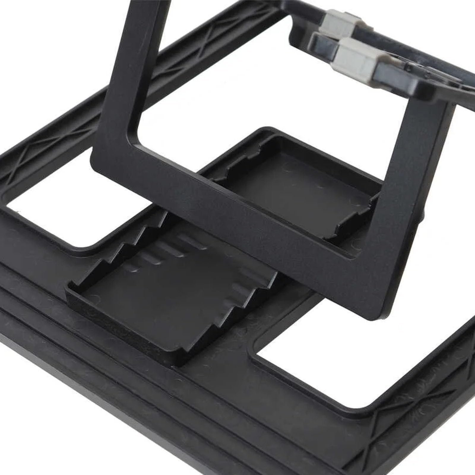 Shyama Adjustable Plastic Foldable Portable Laptop/Desktop Stand, Black - Image 8