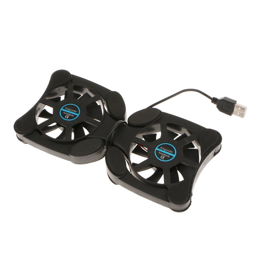 Meri Shopp Portable USB Folding Two 70mm Fans Laptop Notebook Cooling Cooler Pad - Image 4