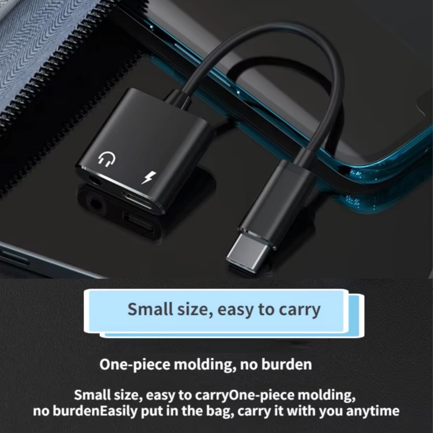 USB-C to 3.5mm Audio Adapter with 60W PD Fast Charging, Hi-Res DAC Chip for iPhone 15, All Range of Android & iOS Smartphones & Tablets, Supports Music, Calls, Magnetic Design, Wide Compatibility - Image 6