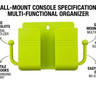 Wall Mount Mobile Phone Holder, Neon Green