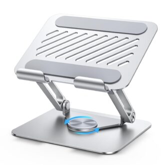 Tablet Stand for Desk 360° Rotating Adjustable Holder Foldable