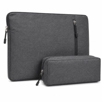 Laptop Sleeve 14 Inch Waterproof with Charger Pouch Protective Case